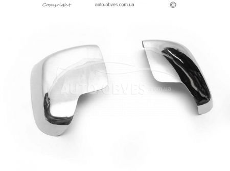 Covers for mirrors Citroen Nemo, Peugeot Bipper stainless steel фото 1