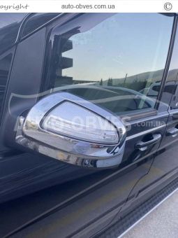 Mercedes Viano mirror caps with repeater cutout фото 1