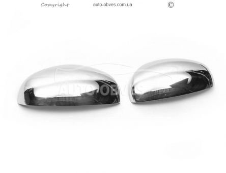 Covers for mirrors Skoda Fabia 2007-2014 stainless steel фото 1