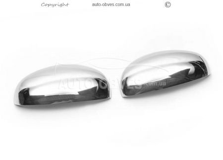 Covers for mirrors Skoda Fabia 2007-2014 stainless steel фото 0
