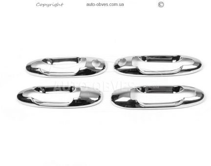 Chrome-plated pads around the handles Toyota Land Cruiser 100 abs plastic фото 1