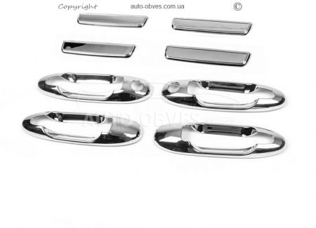 Chrome-plated door handle trim Toyota Land Cruiser 100 made of ABS plastic фото 0
