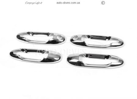 Chrome-plated pads around the handles Toyota Land Cruiser 100 abs plastic фото 0