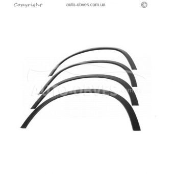 Накладки на арки Mitsubishi ASX 2013-2016 - тип: 4 шт черные abs-пластик фото 0