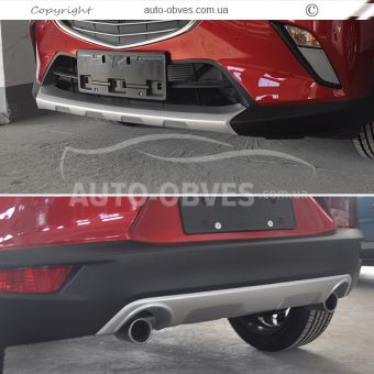 Накладки на передний и задний бампер для Mazda CX3 2015-… фото 2