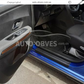 Накладки на пороги Dacia Sandero 2020-... - тип: 4 шт abs eurocap фото 2