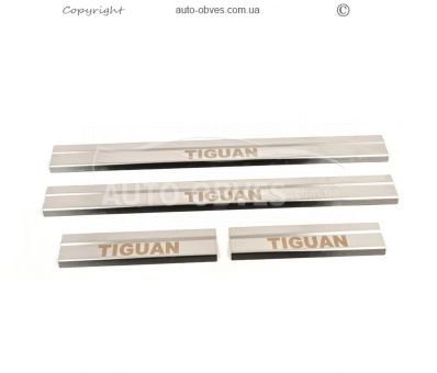 Накладки на пороги VW Tiguan 2007-2016 фото 1