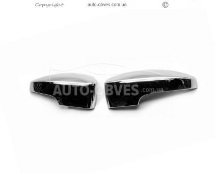 Covers for mirrors Ford Kuga, Escape 2013-2020 - type: 2 pcs abs фото 0