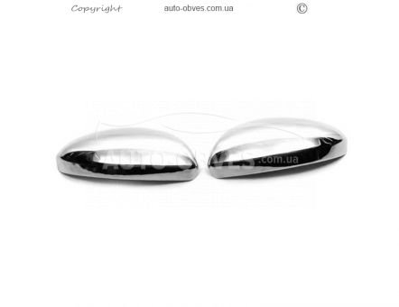 Mirror covers Renault Megane IV 2016-2022 - type: 2 pcs stainless steel фото 1