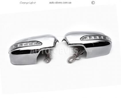 Covers for mirrors Ford Focus 2005-2008 - type: led 2 pcs abs фото 0