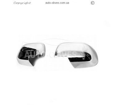 Mirror covers Renault Duster 2010-2017 - type: 2 pcs abs plastic v1 фото 0