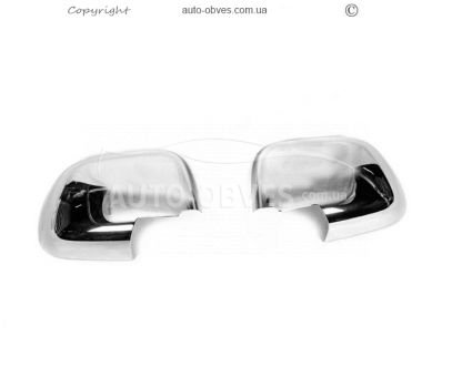 Mirror covers Renault Duster 2010-2017 - type: 2 pcs abs plastic v1 фото 1