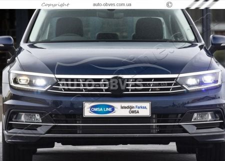 Стильная линия под капот VW Passat B8 2014-2024 седан, универсал фото 2