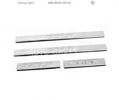 Door sill plates Volkswagen Golf 5 - type: 4 pcs фото 1