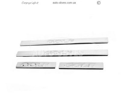 Door sill plates Volkswagen Golf 5 - type: 4 pcs фото 0