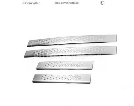 Geely Emgrand X7 threshold pads - type: 4 pcs фото 0