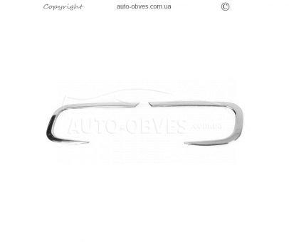 Covers for fog lights Renault Kangoo, Express 2021-... - type: 2 pcs stainless steel фото 0