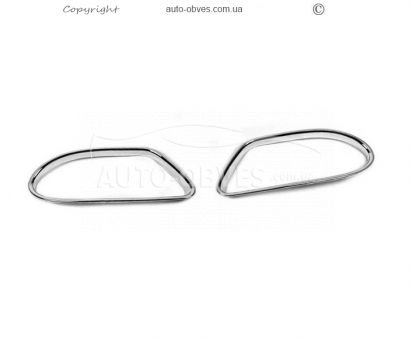Covers for fog lights Mercedes ml w163 - type: 2 pcs plastic фото 1