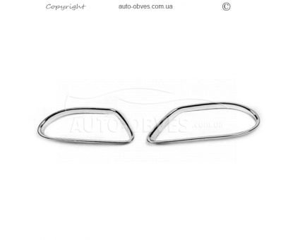 Covers for fog lights Mercedes ml w163 - type: 2 pcs plastic фото 0