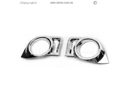 Covers for fog lights Toyota Highlander 2014-2020 - type: abs фото 0