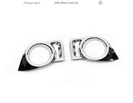 Covers for fog lights Toyota Highlander 2014-2020 - type: abs фото 1