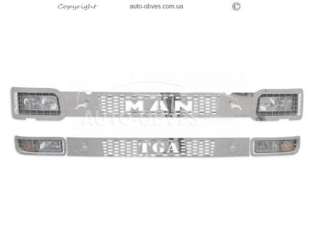Set of overlays for the radiator grille and headlights MAN TGA фото 0