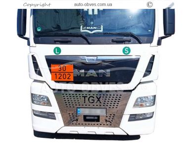 Накладки на решітки радіатора MAN TGX євро 6 - тип: на авто з радаром фото 4