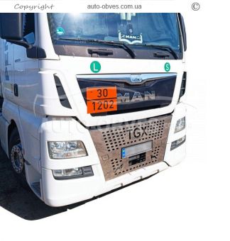 Накладки на решітки радіатора MAN TGX євро 6 - тип: на авто з радаром фото 3