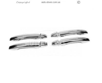 Handle covers Renault Kangoo Express 2021-... - type: 4 pcs stainless steel фото 1