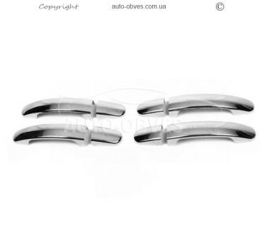 Handle covers Ford Transit 2014-... - type: stainless steel 4 pcs фото 0