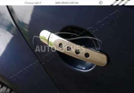 Накладки на дверные ручки Skoda Octavia A5 с перфорацией фото 2