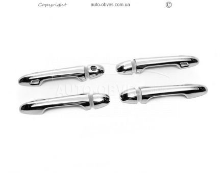 Накладки на ручки Toyota Highlander 2014-2020 - тип: abs фото 1