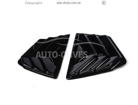 Накладки на треугольники зеркал Honda Civic Sedan 2013-2016 - тип: 2 шт abs фото 0