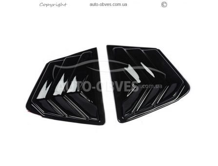 Накладки на треугольники зеркал Honda Civic Sedan 2013-2016 - тип: 2 шт abs фото 1