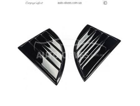 Covers on the triangles of mirrors Honda Civic Sedan 2006-2012 - type: 2 pcs abs фото 1