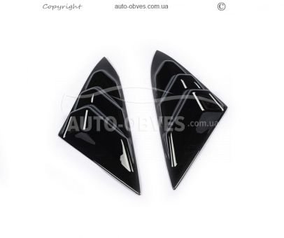 Covers for the triangles of mirrors Honda Civic Sedan 2016-... - type: 2 pcs abs фото 0