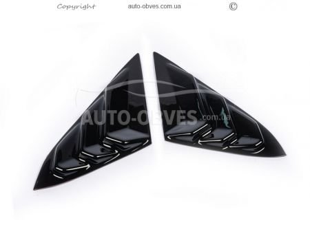 Накладки на трикутники дзеркал Honda Civic Sedan 2016-… - тип: 2 шт abs фото 1