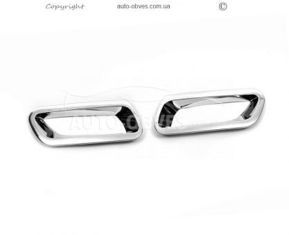 Накладки на задние габариты Subaru XV 2011-2017 - тип: 2 шт фото 1