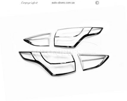 Накладки на задние фонари Ford Kuga, Escape 2013-2016 - тип: abs фото 0