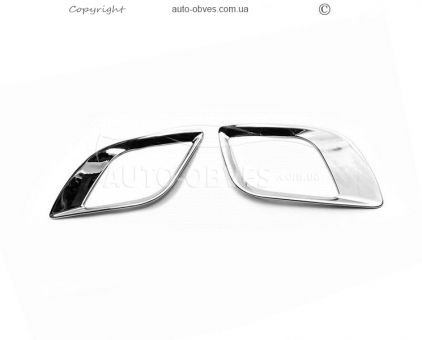 Накладки на задние противотуманки Opel Mokka 2012-2021 - тип: 2 шт фото 0