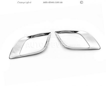 Накладки на задние противотуманки Opel Mokka 2012-2021 - тип: 2 шт фото 1