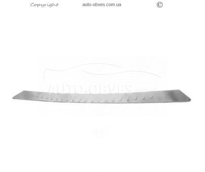 Rear bumper cover Citroen Berlingo 2008-2017 - type: v2 stainless steel фото 0