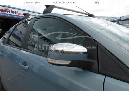 Covers for mirrors Ford Focus stainless steel фото 3