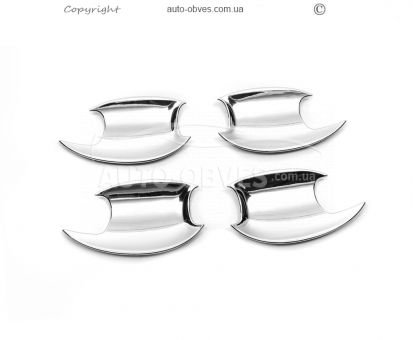 Covers for handles Kia Sorento 2015-2020 - type: v1 4 pcs plastic фото 1
