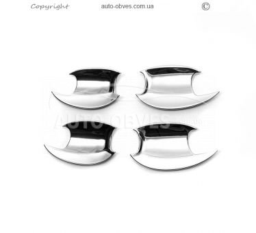Covers for handles Kia Sorento 2015-2020 - type: v1 4 pcs plastic фото 0