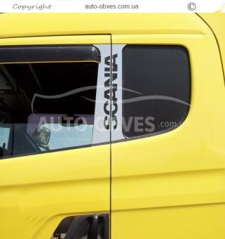 Накладки на стойки дверей для Scania 4 шт фото 2