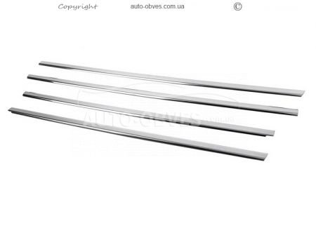 Exterior window trim Mitsubishi Lancer IX stainless steel 4 pcs фото 0