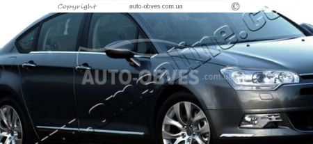 Lower glass trim Citroen C5 stainless steel 6 pcs фото 4