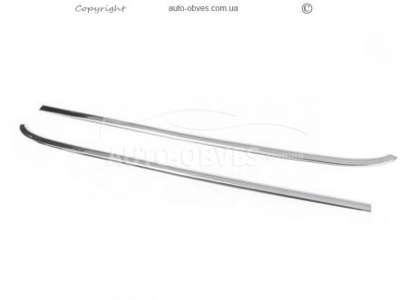 Glass edging Citroen Nemo, Peugeot Bipper stainless steel фото 1