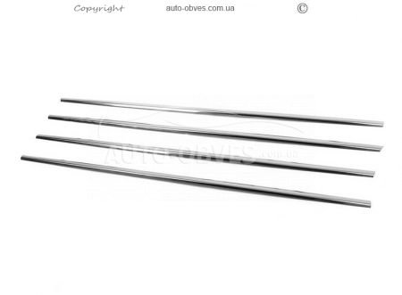 Toyota Corolla glass outer edging stainless steel 4 pcs фото 2